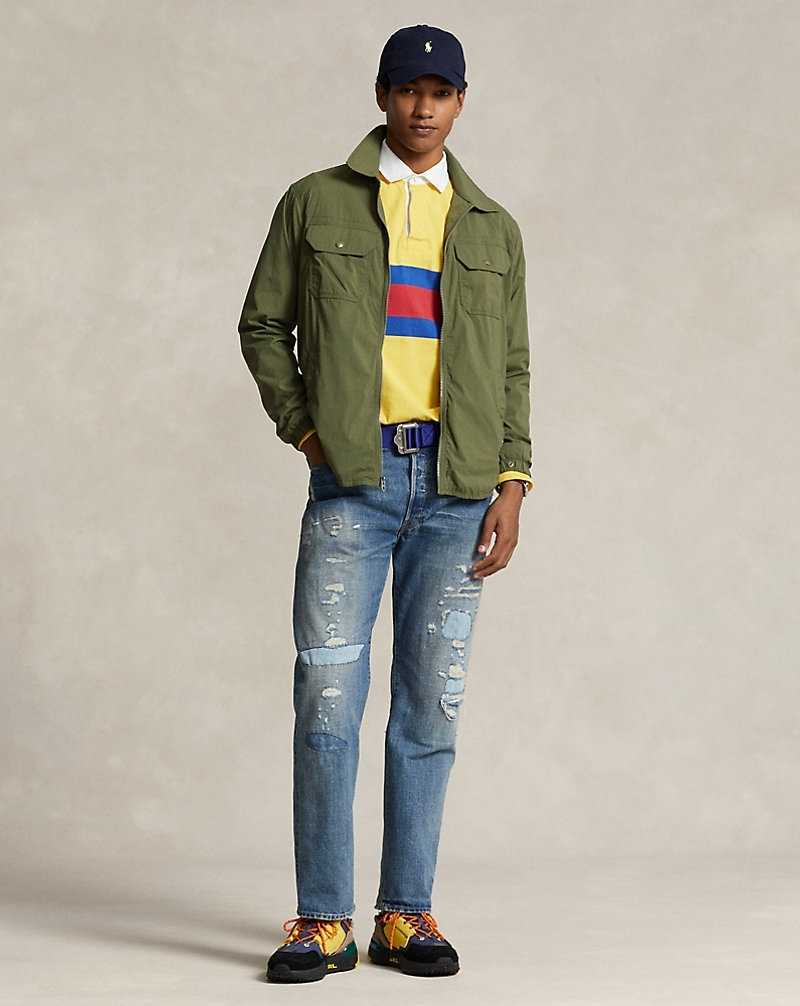 Chamarras Ralph Lauren Water-Repellent Hombre Azules | TWDKANY-94 - vista 3
