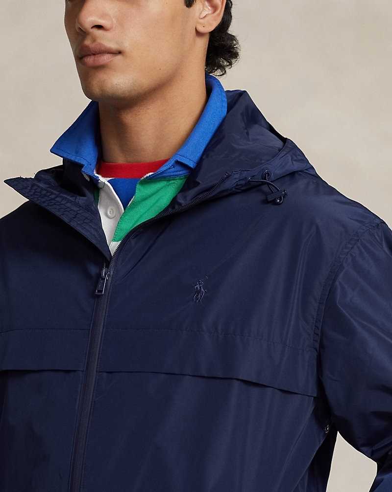 Chamarras Ralph Lauren Water-Repellent Hooded Hombre Azul Marino | UICYOHX-15 - vista 5