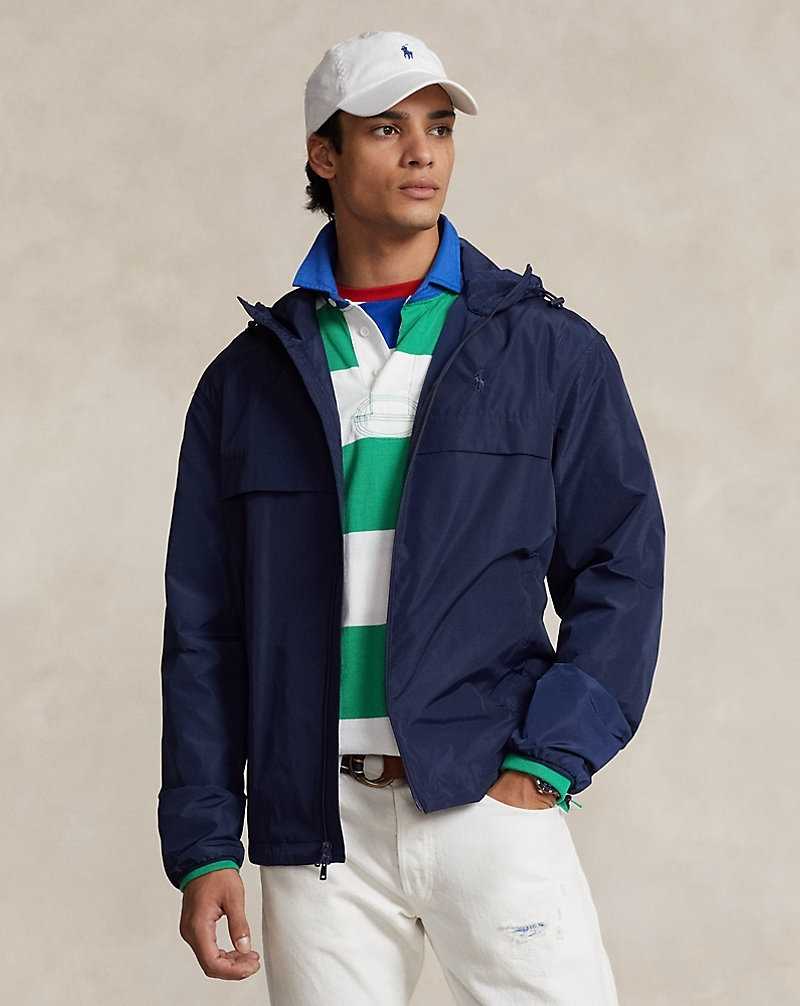 Chamarras Ralph Lauren Water-Repellent Hooded Hombre Azul Marino | UICYOHX-15 - vista 1