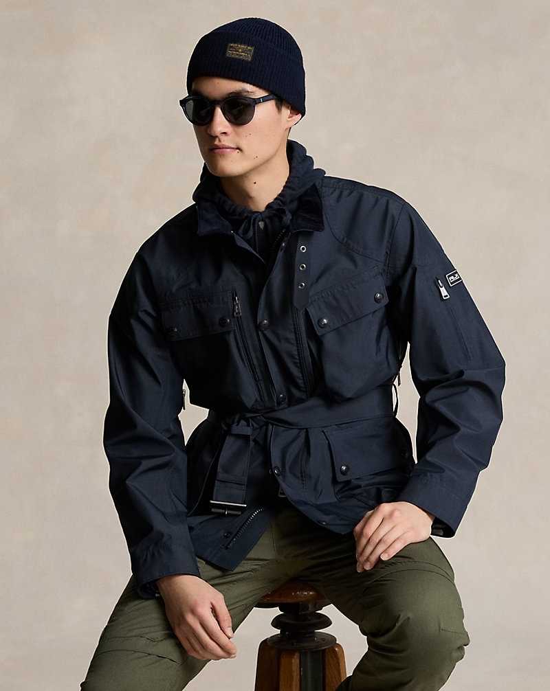 Chamarras Ralph Lauren Water-Repellent Hombre Azul Marino | OFZJTUP-68 - vista 1