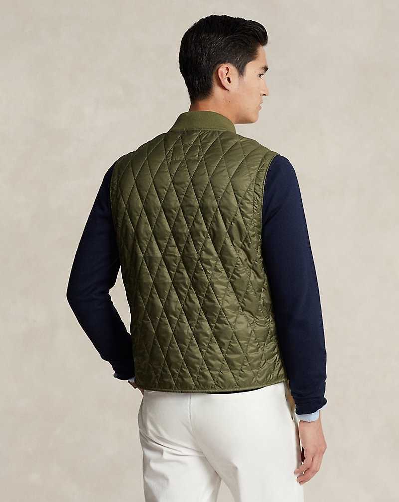 Chamarras Ralph Lauren Water-Repellent Quilted Gilet Hombre Azules | HBYPFOJ-90 - vista 4