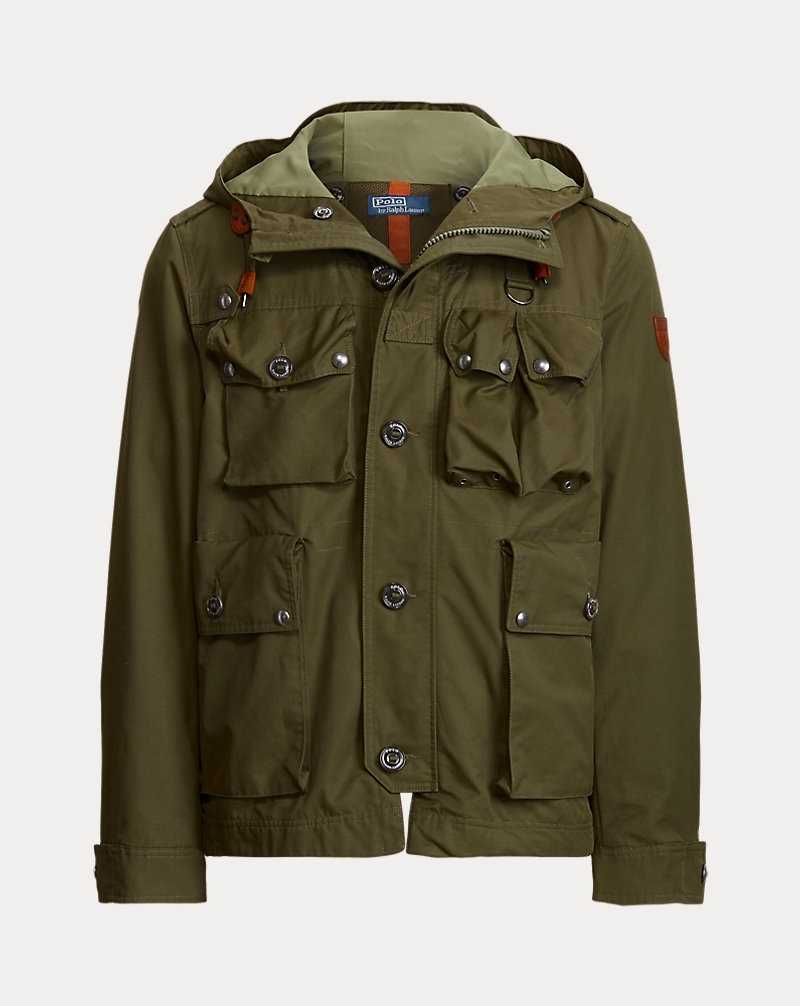 Chamarras Ralph Lauren Water-Repellent Utility Hombre Verde Oliva | STQPFBO-84 - vista 2