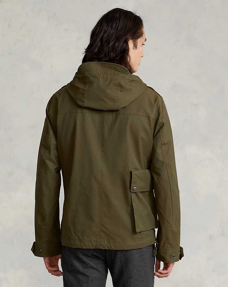 Chamarras Ralph Lauren Water-Repellent Utility Hombre Verde Oliva | STQPFBO-84 - vista 4