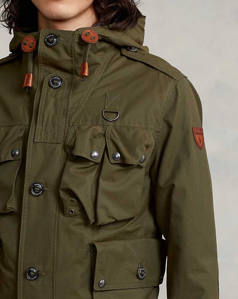 Chamarras Ralph Lauren Water-Repellent Utility Hombre Verde Oliva | STQPFBO-84 - vista 5