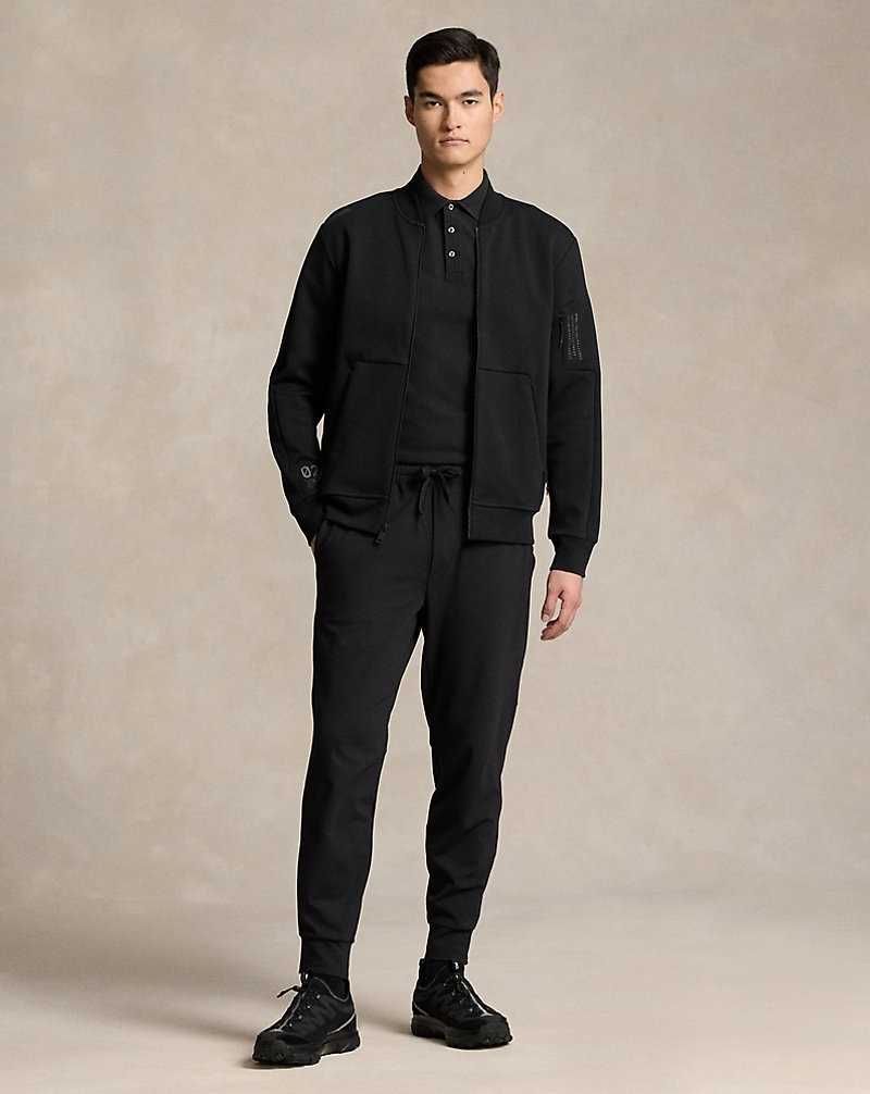 Chamarras Ralph Lauren Water-Resistant Bomber Hombre Negros | PZNCXTR-20 - vista 3