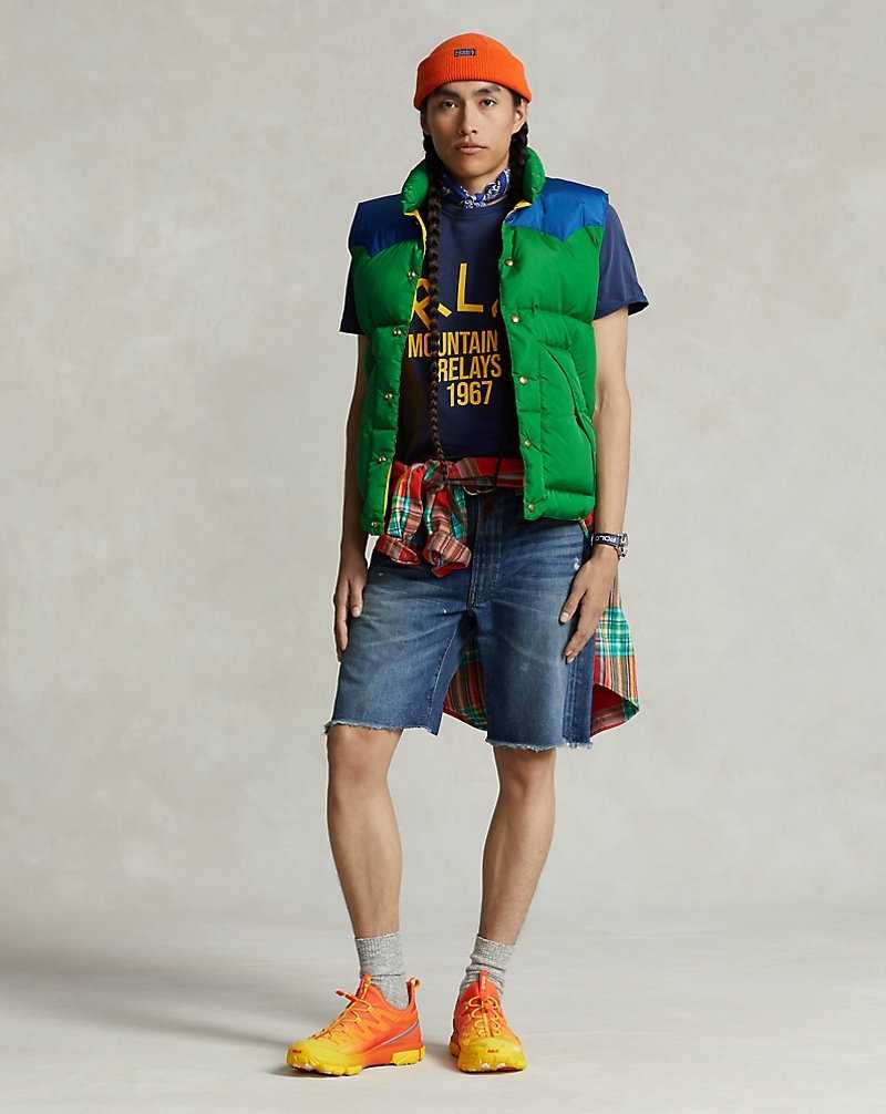 Chamarras Ralph Lauren Water-Resistant Down Western Gilet Hombre Verdes Azules | NYODRKV-49 - vista 3