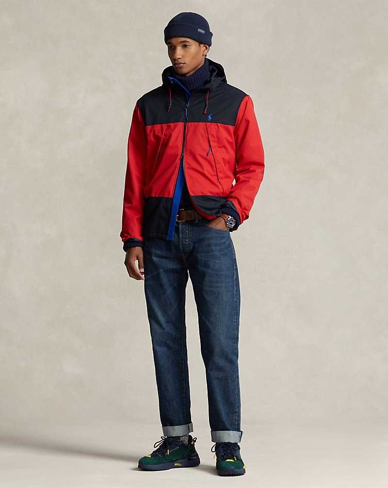 Chamarras Ralph Lauren Water-Resistant Hooded Hombre Azul Marino | CLSYPZB-90 - vista 3