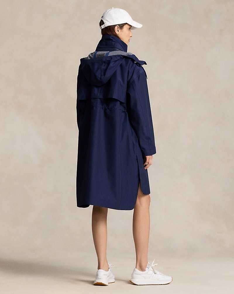 Chamarras Ralph Lauren Water-Resistant Ripstop Mujer Azul Marino | TELASRH-28 - vista 4
