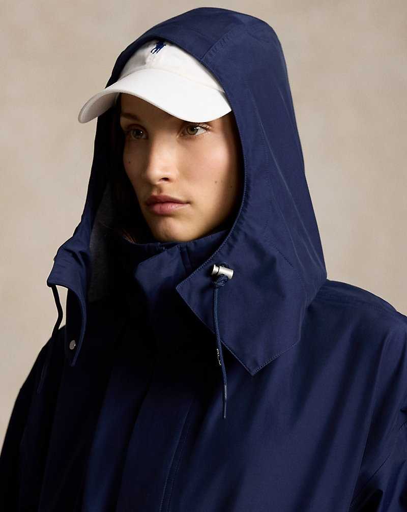 Chamarras Ralph Lauren Water-Resistant Ripstop Mujer Azul Marino | TELASRH-28 - vista 5