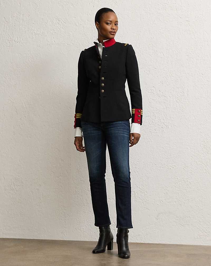 Chamarras Ralph Lauren Wilmington Double-Faced Wool Mujer Negros | UIKMWTR-35 - vista 3