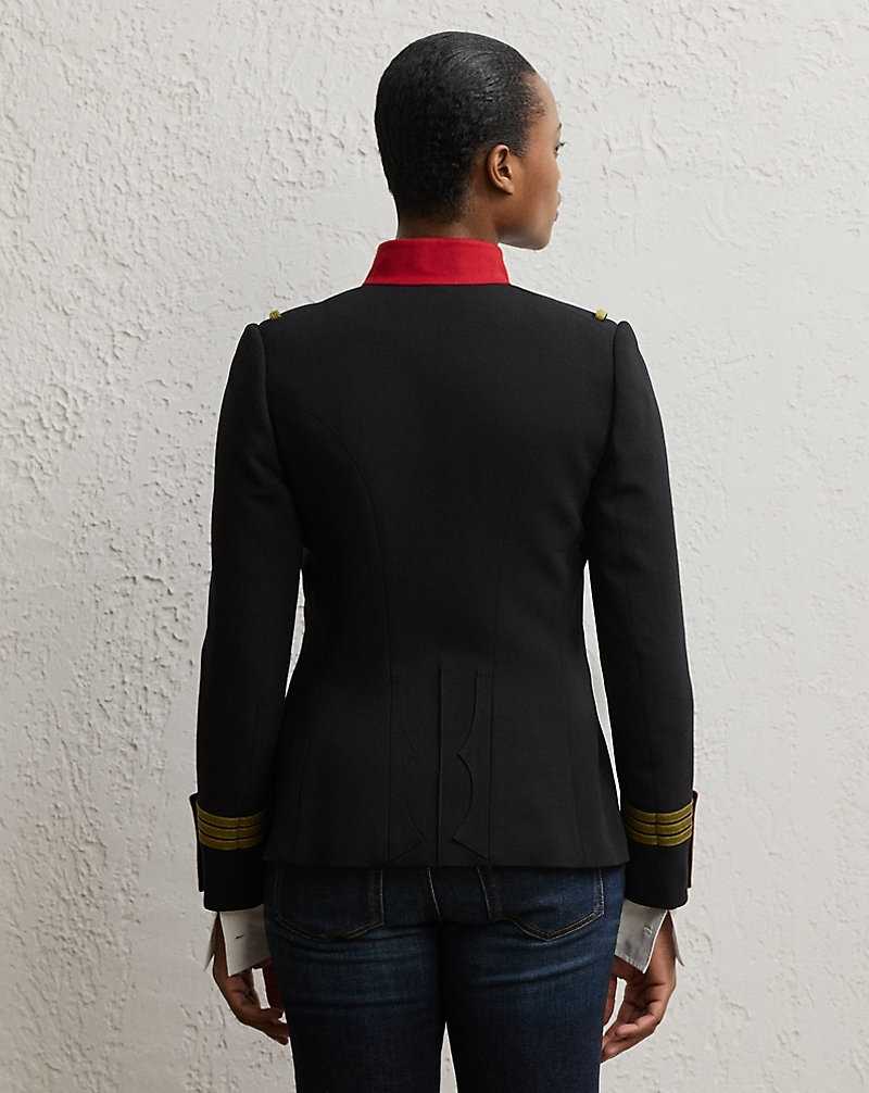 Chamarras Ralph Lauren Wilmington Double-Faced Wool Mujer Negros | UIKMWTR-35 - vista 4