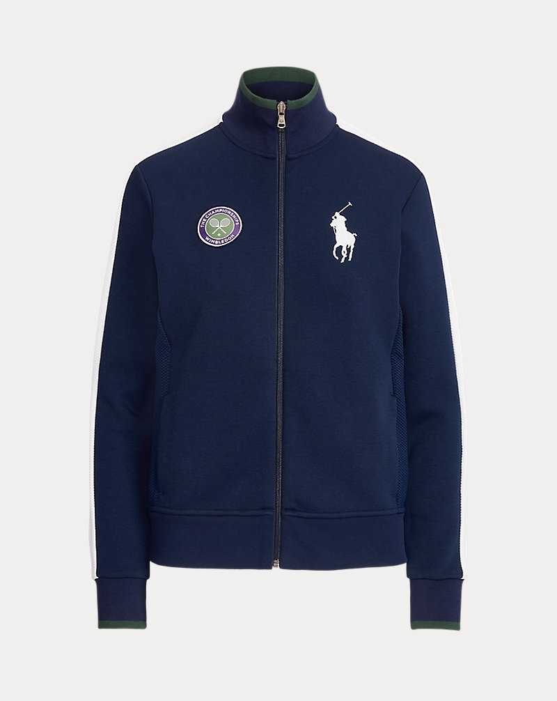 Chamarras Ralph Lauren Wimbledon Ballperson Full-Zip Mujer Rfd Nvy/Cer Wht | QUILCHN-57 - vista 2