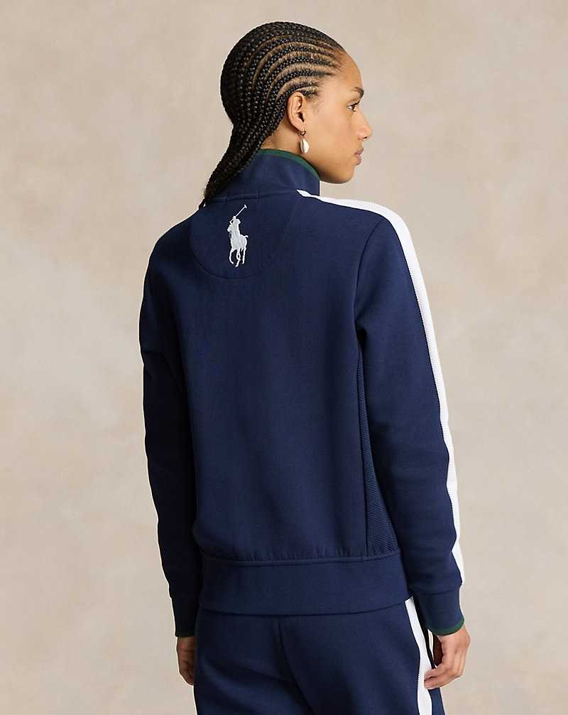 Chamarras Ralph Lauren Wimbledon Ballperson Full-Zip Mujer Rfd Nvy/Cer Wht | QUILCHN-57 - vista 4