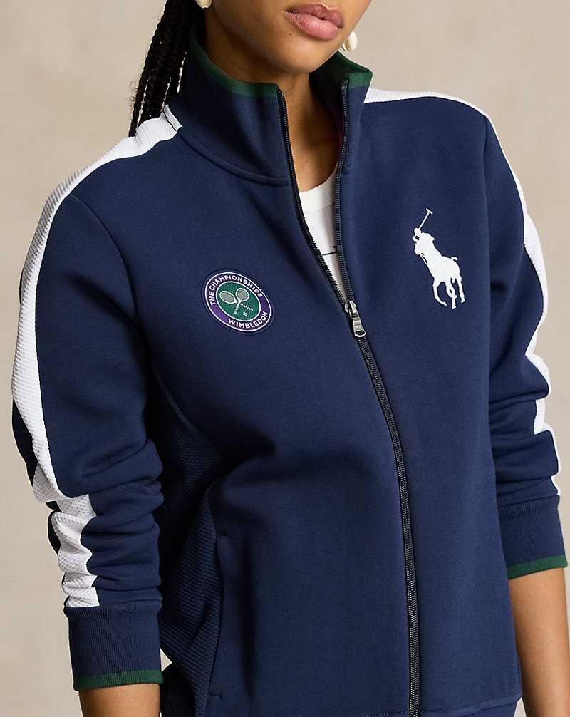 Chamarras Ralph Lauren Wimbledon Ballperson Full-Zip Mujer Rfd Nvy/Cer Wht | QUILCHN-57 - vista 5