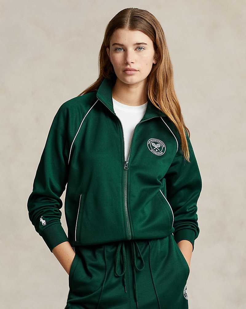 Chamarras Ralph Lauren Wimbledon Full-Zip Track Mujer Moss Agate | YFWSOET-58 - vista 1