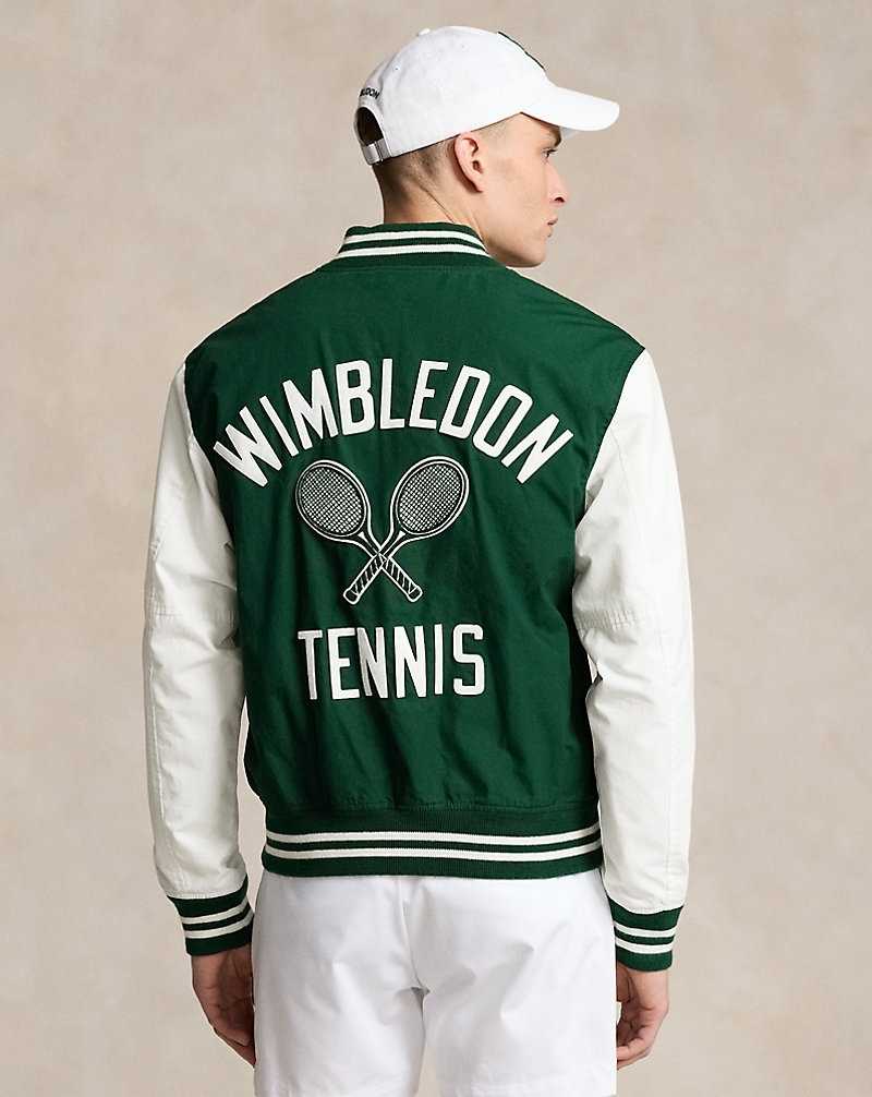 Chamarras Ralph Lauren Wimbledon Letterman Hombre Moss Agate/White | NOURVAS-38 - vista 4