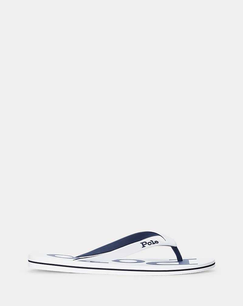 Chancletas Ralph Lauren Bolt Logo Flip-Flop Hombre Azul Marino | AHDSQEV-67 - vista 1
