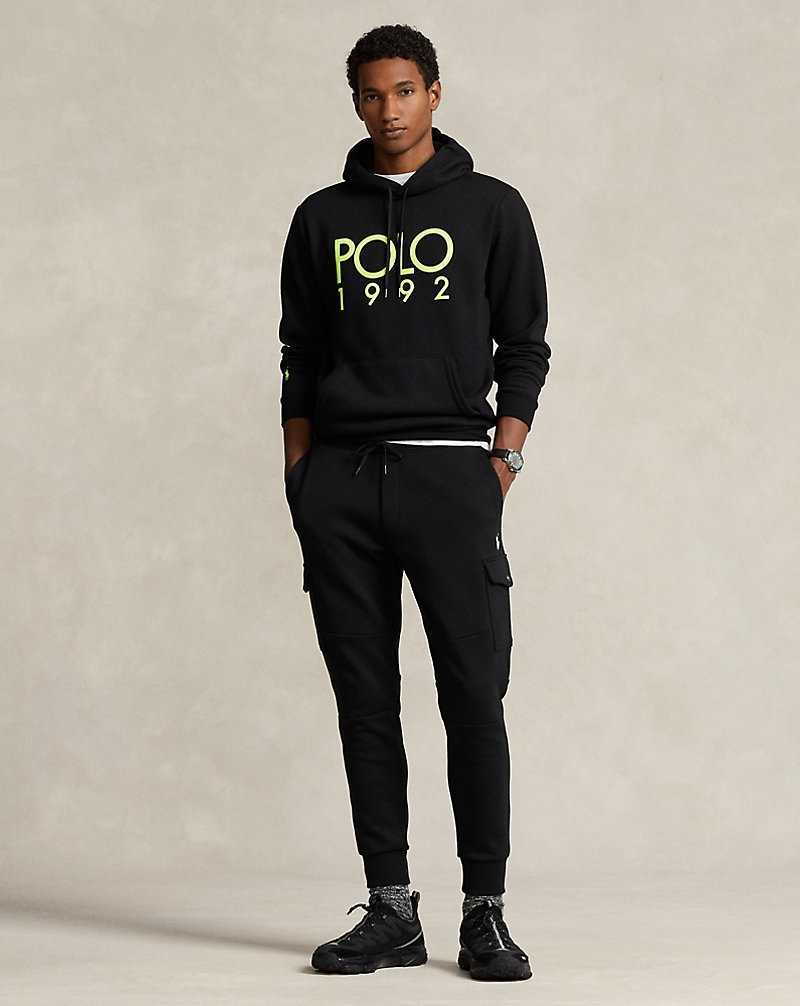 Chandals Ralph Lauren 1992 Fleece Hombre Negros | UVERAWJ-30 - vista 3