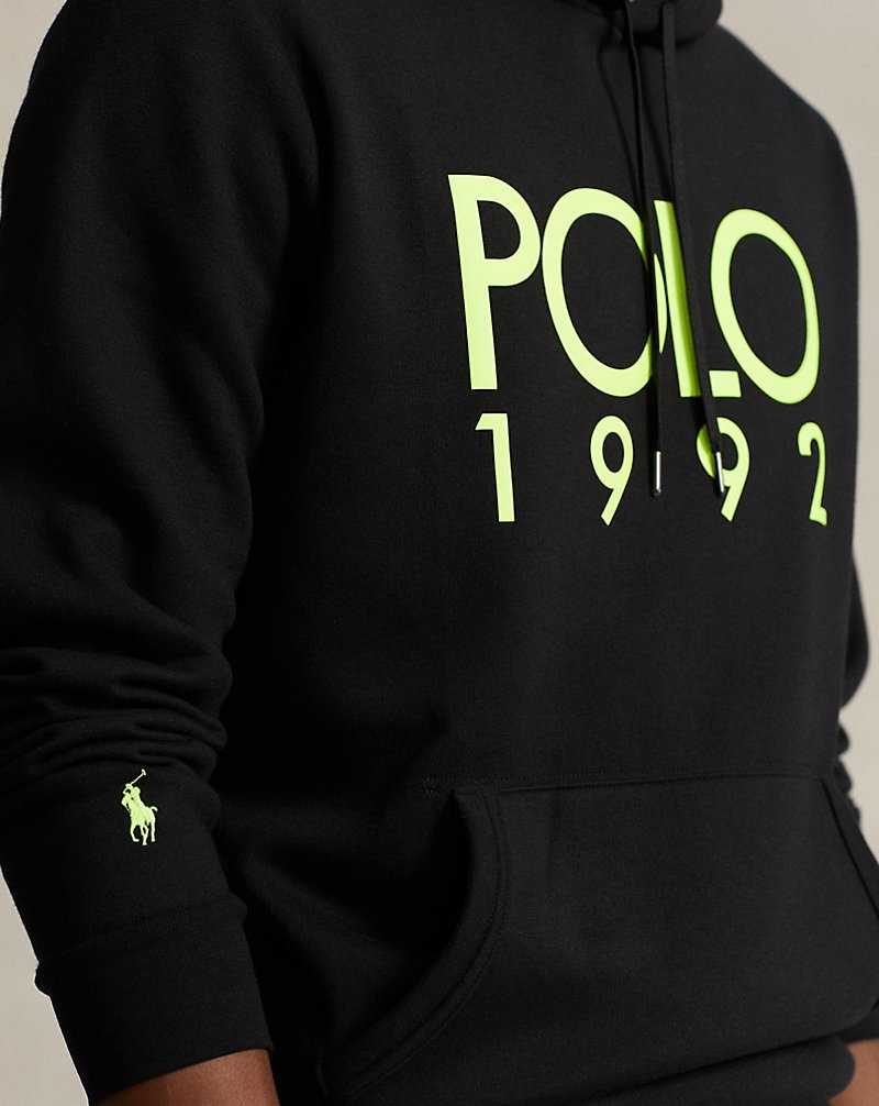 Chandals Ralph Lauren 1992 Fleece Hombre Negros | UVERAWJ-30 - vista 5