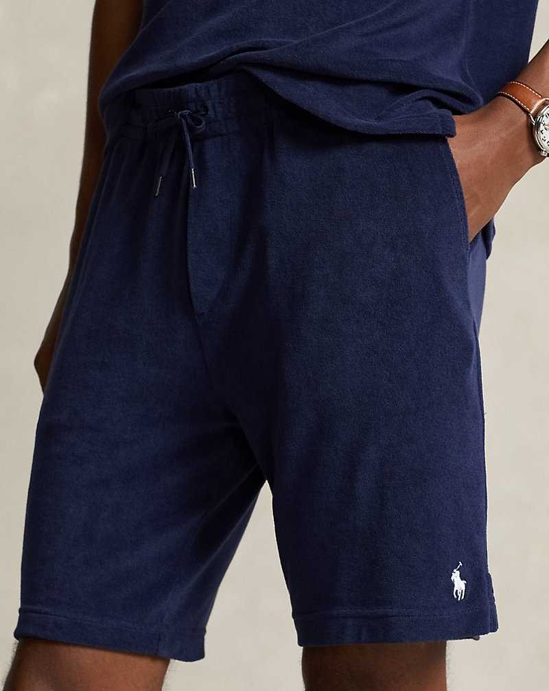Chandals Ralph Lauren 19-cm Terry Drawstring Hombre Azul Marino | QXTVFSG-09 - vista 5