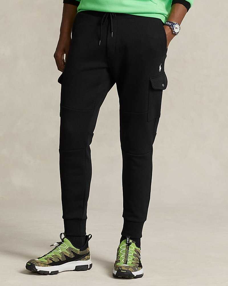 Chandals Ralph Lauren Double-Knit Cargo Jogger Hombre Negros | ASWLYOF-72 - vista 3