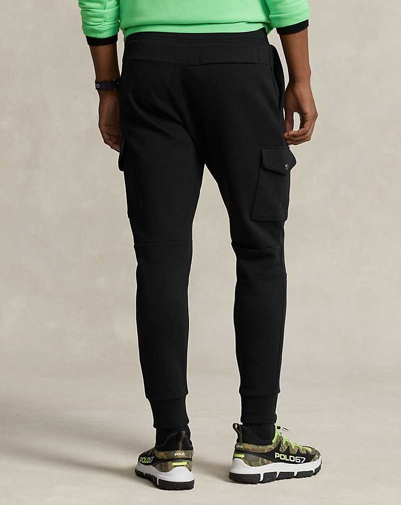 Chandals Ralph Lauren Double-Knit Cargo Jogger Hombre Negros | ASWLYOF-72 - vista 4