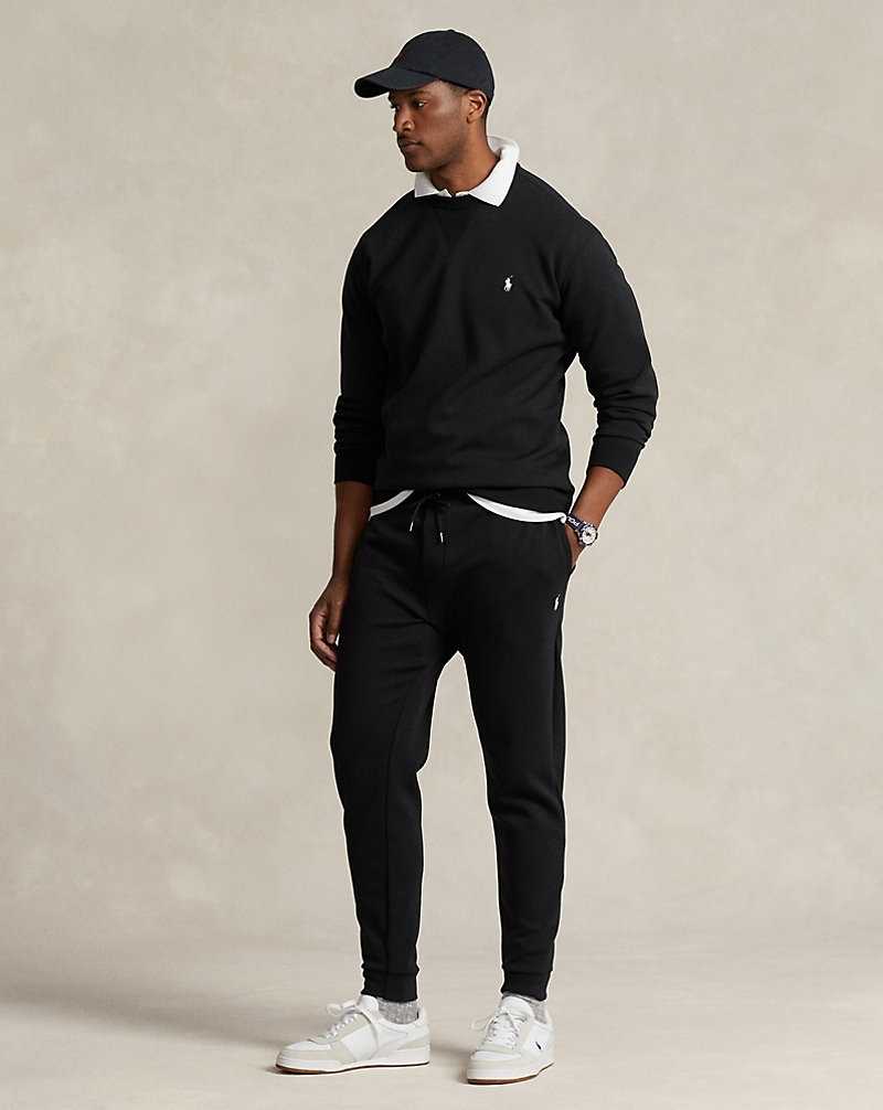 Chandals Ralph Lauren Double-Knit Hombre Negros | GDELZIB-14 - vista 3