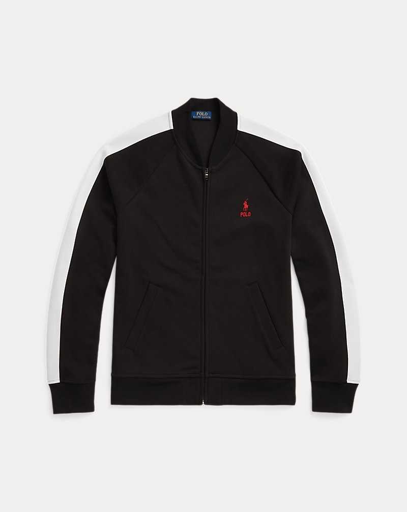 Chandals Ralph Lauren Double-Knit Mesh Baseball Hombre Negros | HRZYGEO-89 - vista 2
