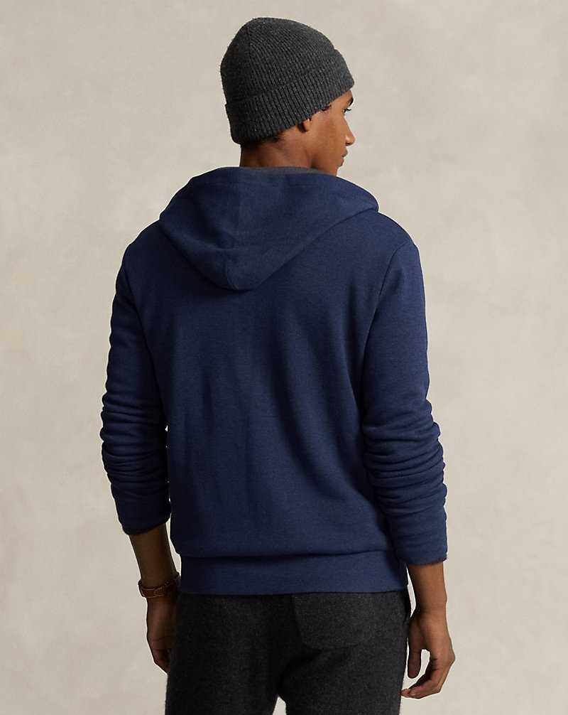 Chandals Ralph Lauren Double-Knit Mesh Full-Zip Hombre Azul Marino | KJBAQRL-05 - vista 4