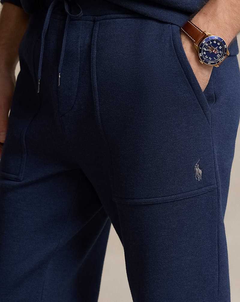 Chandals Ralph Lauren Double-Knit Mesh Jogger Hombre Azul Marino | PWNEIAY-54 - vista 5