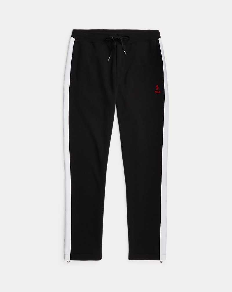 Chandals Ralph Lauren Double-Knit Mesh Track Hombre Negros | HQDBESL-25 - vista 2