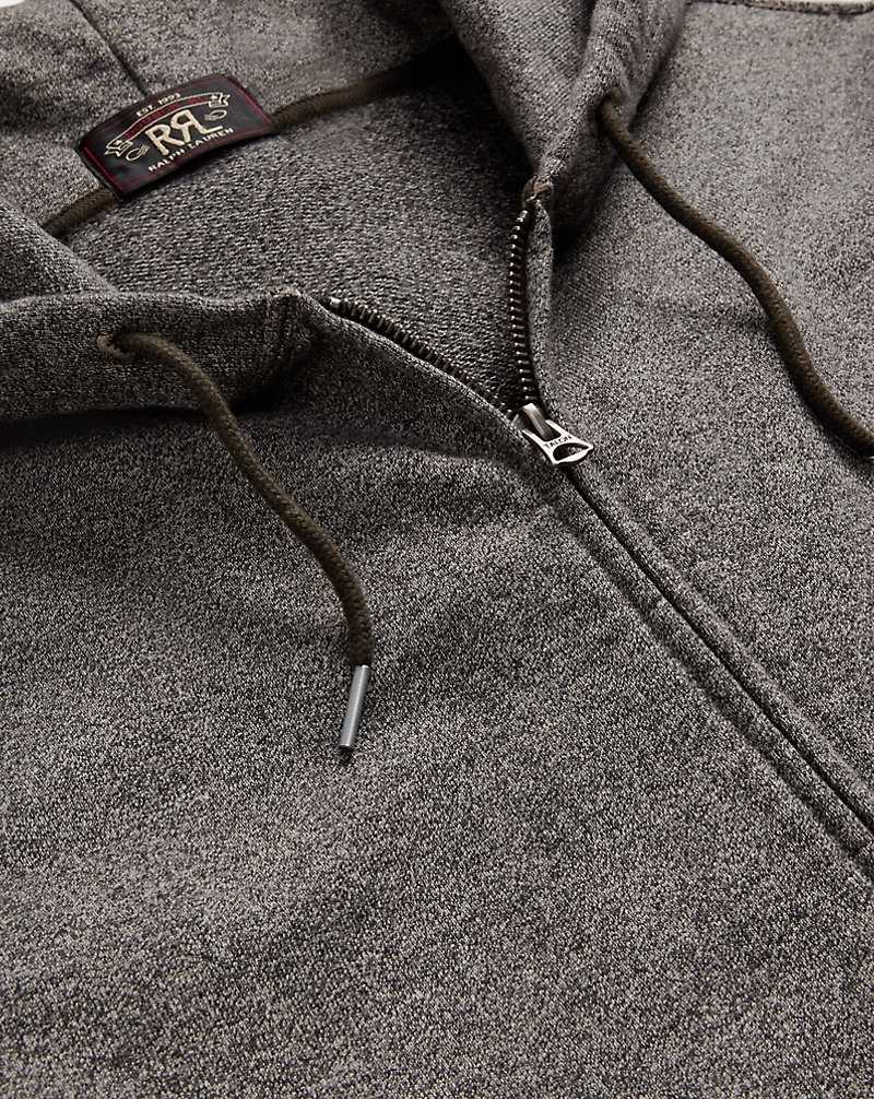 Chandals Ralph Lauren French Terry Full-Zip Hombre Charcoal Heather | HPSZIEN-30 - vista 3