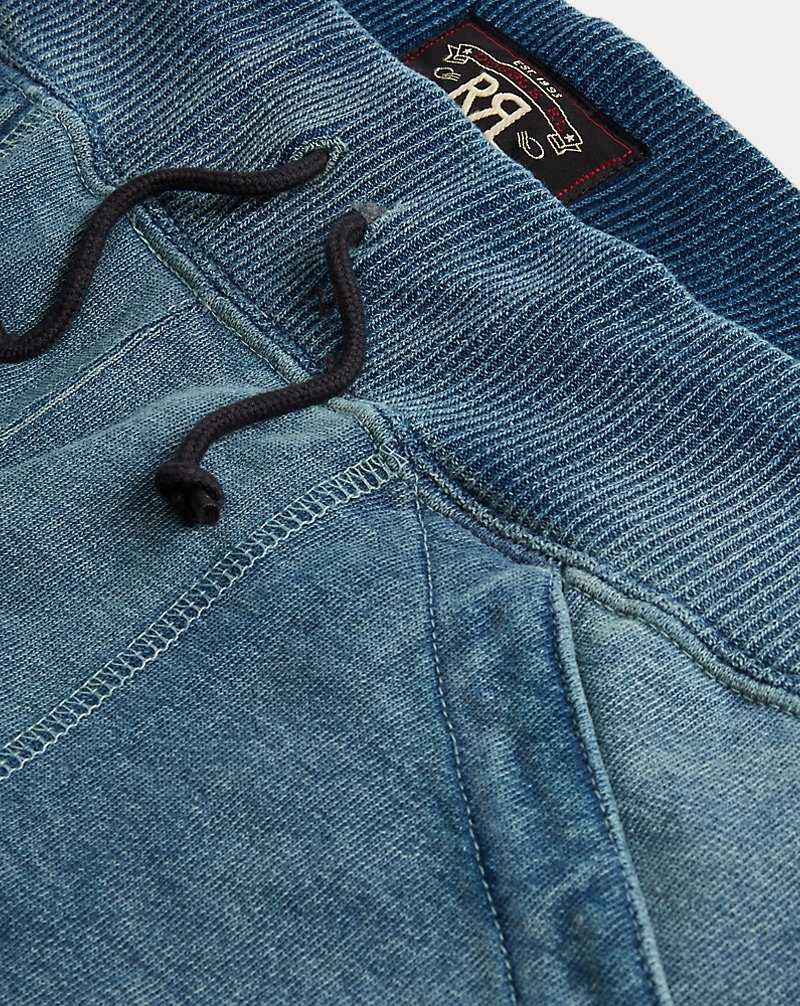 Chandals Ralph Lauren Indigo French Terry Bottoms Hombre Azules | DBAKHRN-60 - vista 3