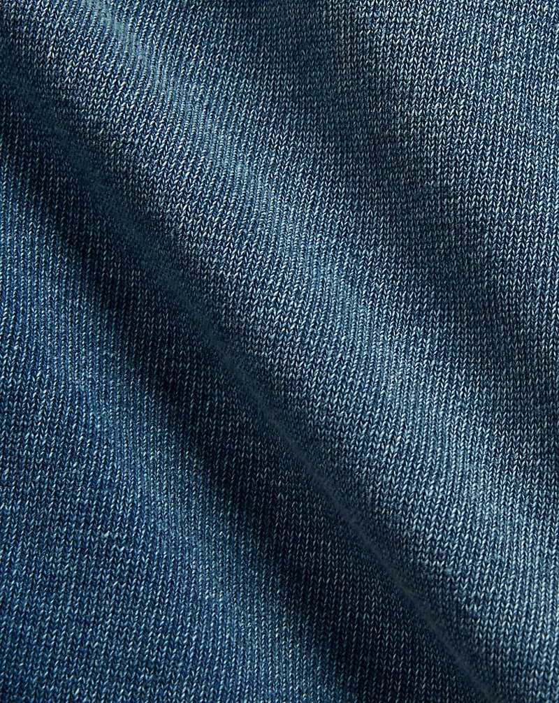 Chandals Ralph Lauren Indigo French Terry Bottoms Hombre Azules | DBAKHRN-60 - vista 5
