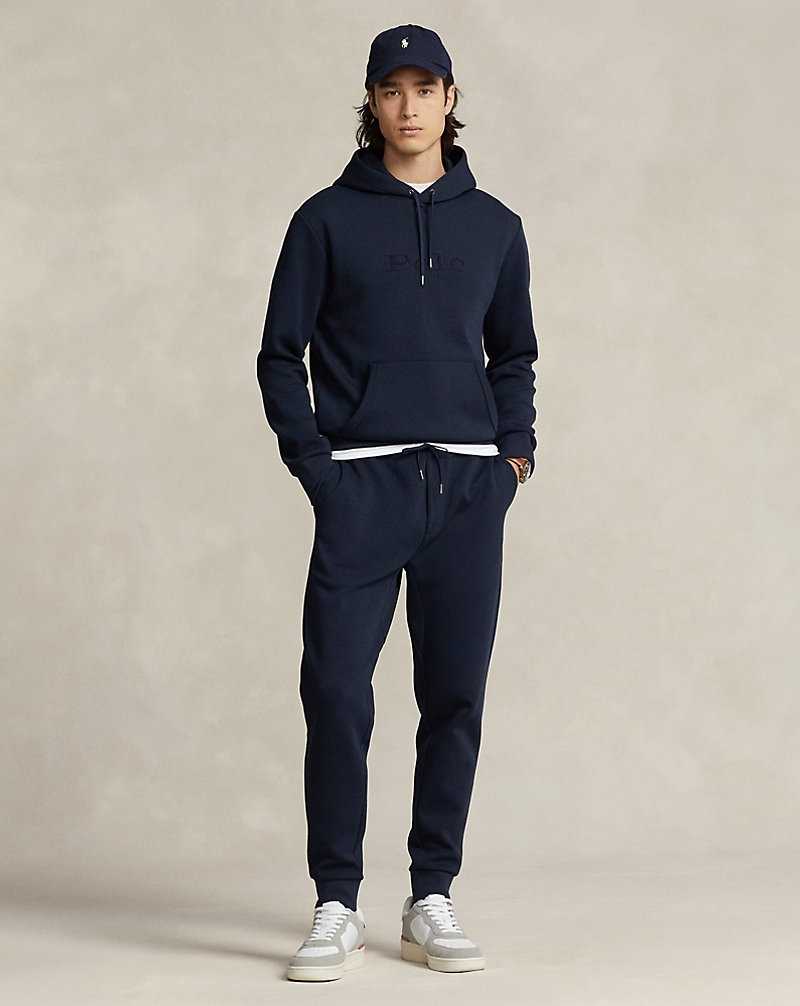 Chandals Ralph Lauren Logo Big Pony Double-Knit Hombre Azul Marino | CHYMTXS-64 - vista 3
