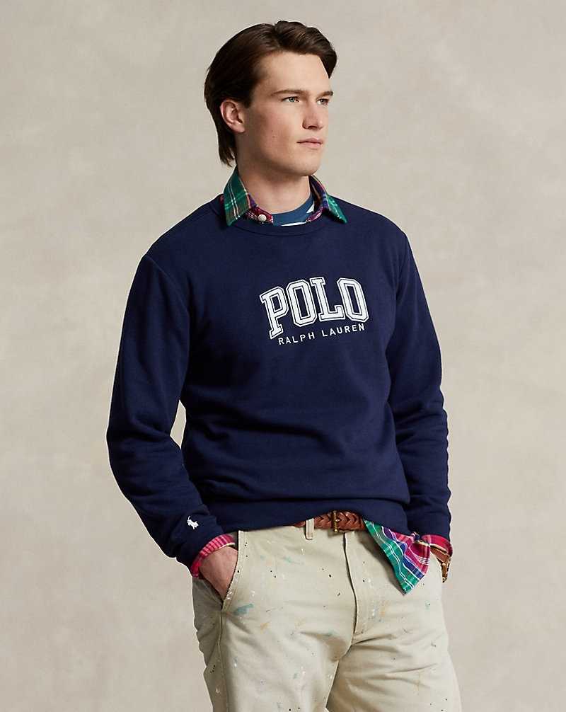 Chandals Ralph Lauren Logo Fleece Hombre Azul Marino | YGBWCRX-17 - vista 1