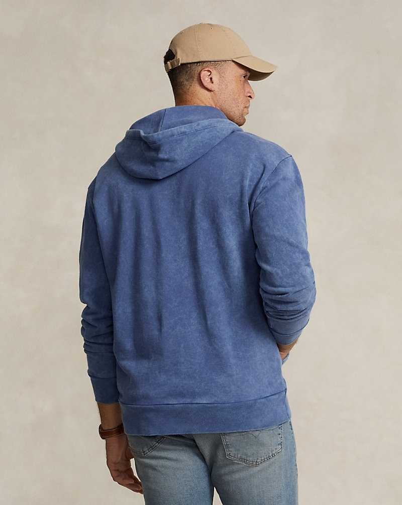 Chandals Ralph Lauren Loopback Fleece Full-Zip Hombre Azul Marino Claro | OHBUWAP-41 - vista 4