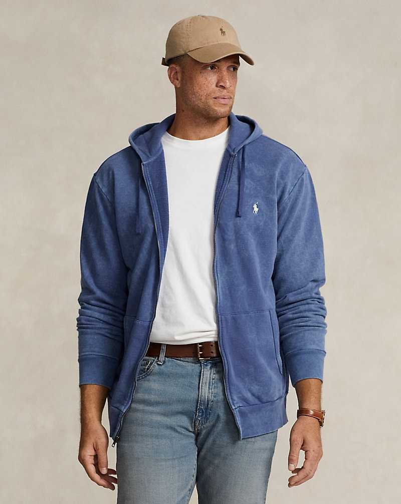 Chandals Ralph Lauren Loopback Fleece Full-Zip Hombre Azul Marino Claro | OHBUWAP-41 - vista 1