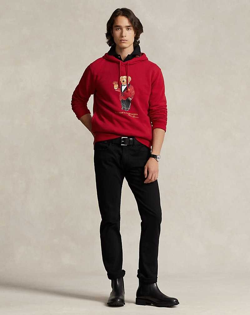 Chandals Ralph Lauren Lunar New Year Bear Fleece Hombre Rojos | GBNOKQW-73 - vista 3