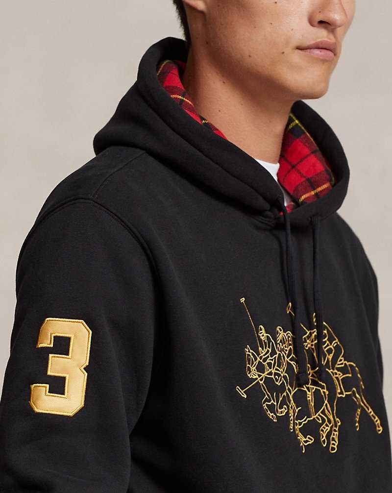 Chandals Ralph Lauren Lunar New Year Triple-Pony Hombre Negros | TLVGUMC-37 - vista 5