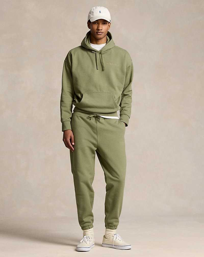 Chandals Ralph Lauren Relaxed Fit Logo Fleece Hombre Verdes | ZSGPWXT-07 - vista 3