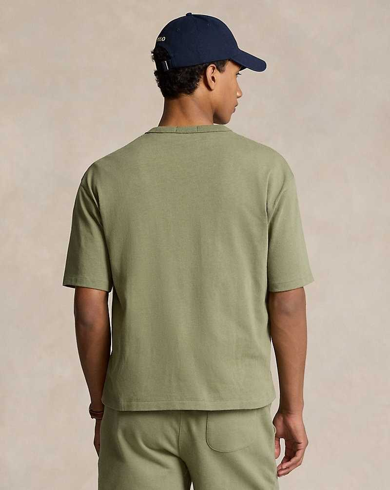 Chandals Ralph Lauren Relaxed Fit Logo Jersey Hombre Verdes | OINAGMB-59 - vista 4