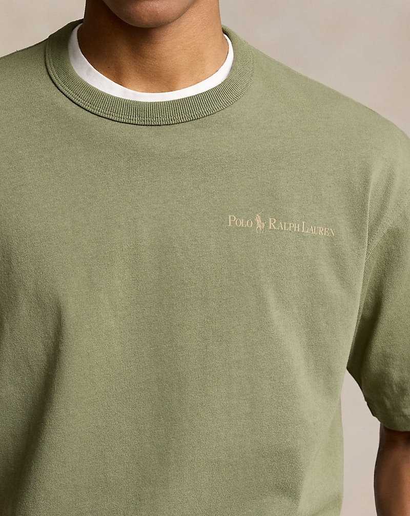 Chandals Ralph Lauren Relaxed Fit Logo Jersey Hombre Verdes | OINAGMB-59 - vista 5