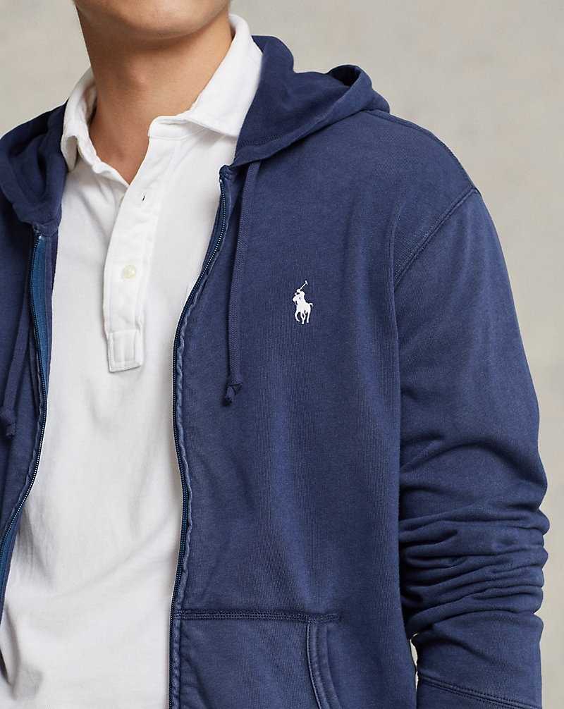 Chandals Ralph Lauren Spa Terry Full-Zip Hombre Azul Marino | VKEOYLD-87 - vista 5