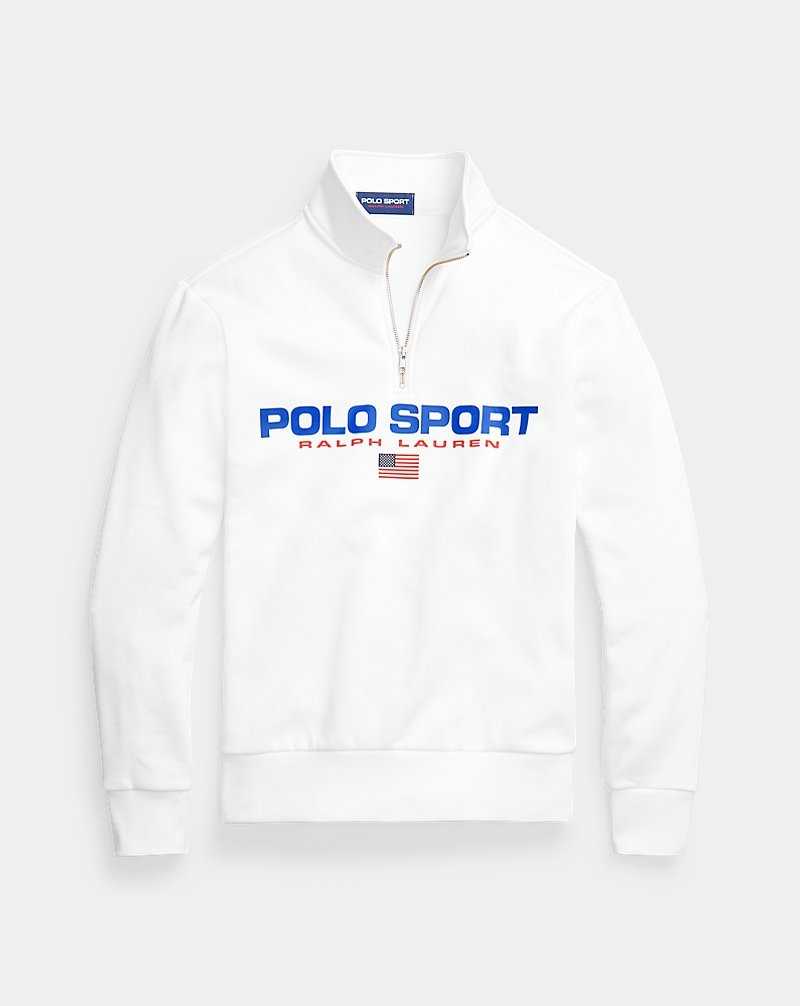 Chandals Ralph Lauren Sport Fleece Hombre Blancos | ZBOERNQ-13 - vista 2