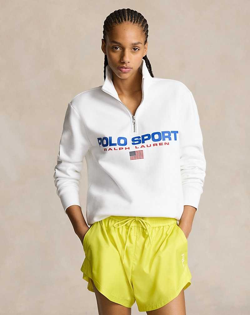 Chandals Ralph Lauren Sport Fleece Hombre Blancos | ZBOERNQ-13 - vista 5