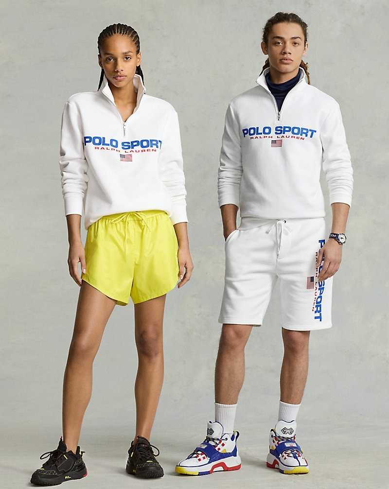 Chandals Ralph Lauren Sport Fleece Hombre Blancos | ZBOERNQ-13 - vista 1
