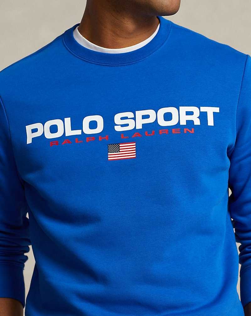 Chandals Ralph Lauren Sport Fleece Hombre Azules | VHPEGOB-54 - vista 5