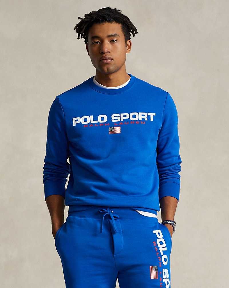 Chandals Ralph Lauren Sport Fleece Hombre Azules | VHPEGOB-54 - vista 1