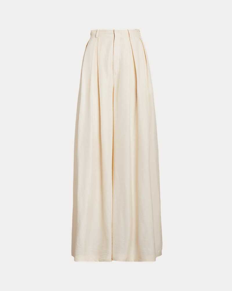 Conjuntos Ralph Lauren Greer Glossy Pleated Mujer Butter | LKUMIJY-43 - vista 2